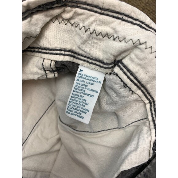 American Eagle Shorts Mens 30 Flat Front Lived In Chino Longer Length Cotton - Picture 8 of 9